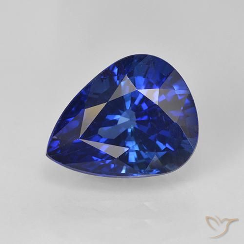 4.46ct Natural Azul real Zafiro, En forma de pera, VS