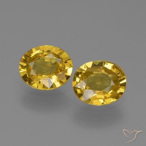 1.29ctw Natural Dorado Zafiro, Ovalada, VVS-VS