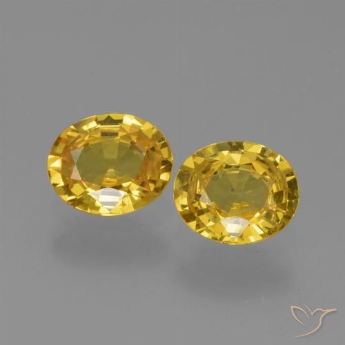 1.34ctw Natural Amarillo púrpura Zafiro, Ovalada, VVS-VS