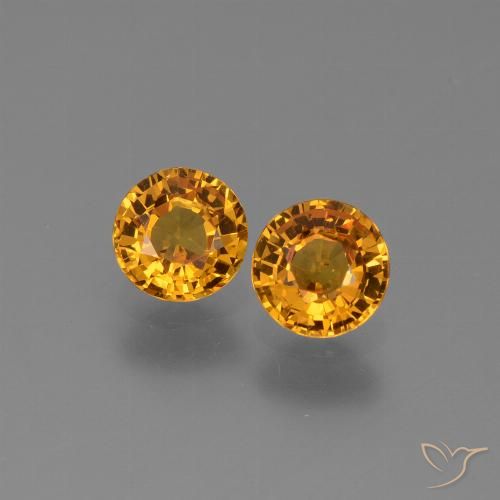 1.19ctw Natural Oro Zafiro, Redondo, VS