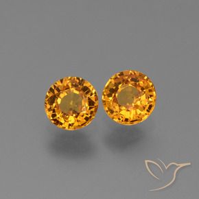 Gemas de Zafiro Oro natural de 1.19 ct, Redondo, VS