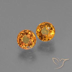 Gemas de Zafiro Oro natural de 1.38 ct, Redondo, VS