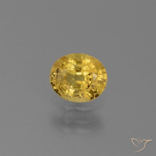 0.76ct Natural Dorado Zafiro, Ovalada, VS