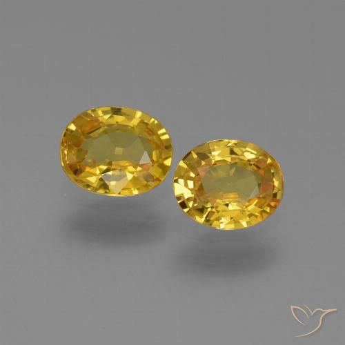 1.31ctw Natural Dorado Zafiro, Ovalada, VS