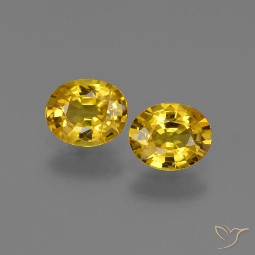 1.29ctw Natural Dorado Zafiro, Ovalada, VS