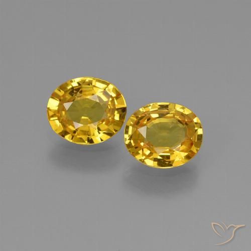 1.23ctw Natural Dorado Zafiro, Ovalada, VS