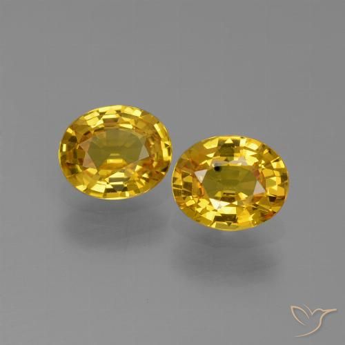 1.52ctw Natural Amarillo púrpura Zafiro, Ovalada, VS