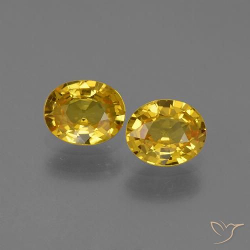 1.30ctw Natural Amarillo púrpura Zafiro, Ovalada, VVS-VS