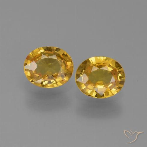 1.44ctw Natural Dorado Zafiro, Ovalada, VVS-VS
