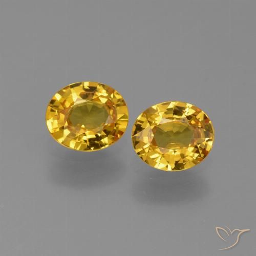 1.30ctw Natural Dorado Zafiro, Ovalada, VVS
