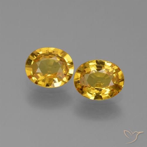 1.36ctw Natural Dorado Zafiro, Ovalada, VVS-VS