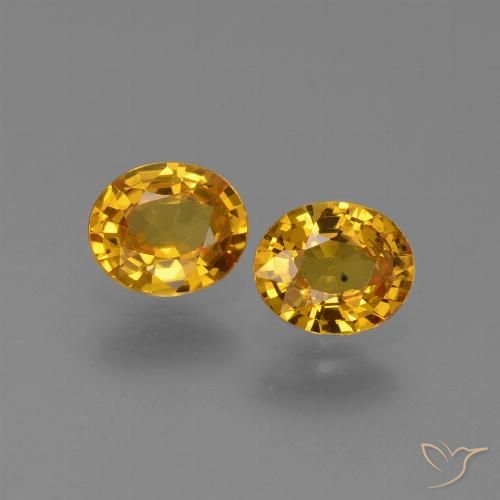 1.30ctw Natural Dorado oscuro Zafiro, Ovalada, VS