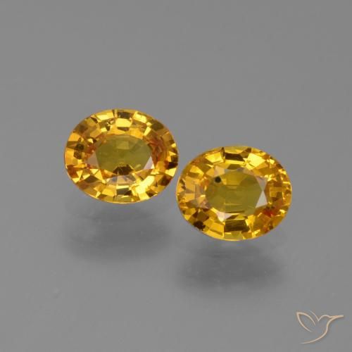 1.49ctw Natural Dorado oscuro Zafiro, Ovalada, VS