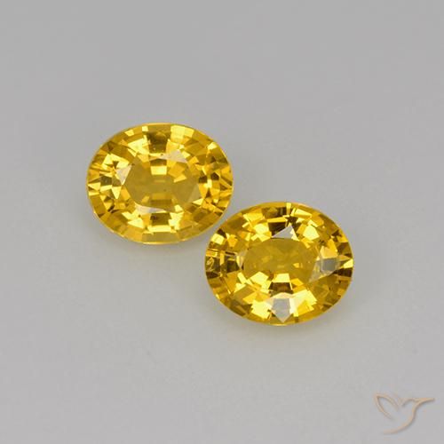 1.38ctw Natural Dorado Zafiro, Ovalada, VS