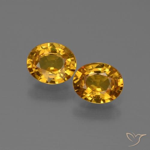 1.32ctw Natural Dorado-naranja medio Zafiro, Ovalada, VS
