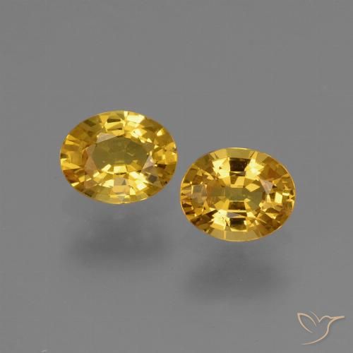 1.42ctw Natural Dorado Zafiro, Ovalada, VVS-VS, Photo A