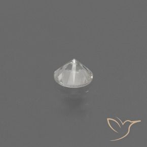 Zafiro Blanco natural de 0.37 ct, Redondo, VS