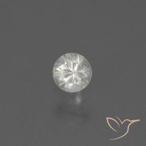 Zafiro Blanco natural de 0.45 ct, Redondo, VS