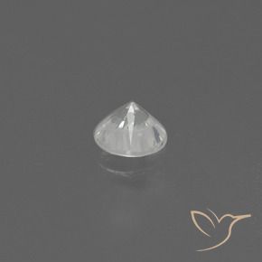Zafiro Blanco natural de 0.43 ct, Redondo, VS