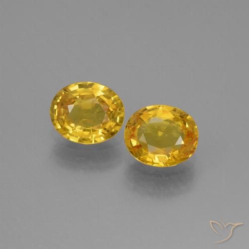 1.51ctw Natural Dorado Zafiro, Ovalada, VS