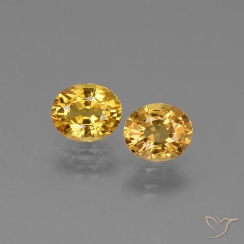 1.49ctw Natural Dorado oscuro Zafiro, Ovalada, VS