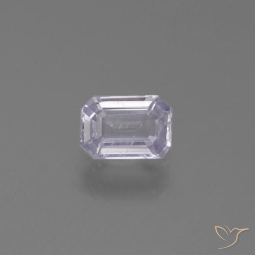 0.57ct Natural Violeta muy claro Zafiro, corte esmeralda, VS