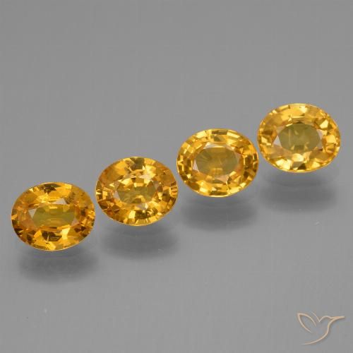 2.89ctw Natural Dorado naranja oscuro Zafiro, Ovalada, VS