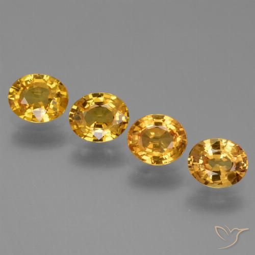 2.80ctw Natural Dorado naranja oscuro Zafiro, Ovalada, VS