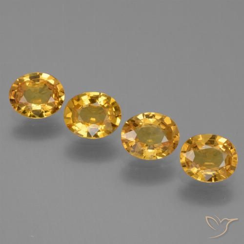 2.49ctw Natural Dorado oscuro Zafiro, Ovalada, VS