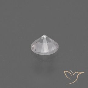 Zafiro Blanco natural de 0.42 ct, Redondo, VS