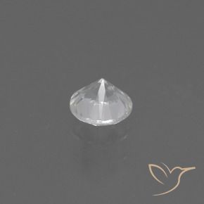 Zafiro Blanco natural de 0.40 ct, Redondo, VS