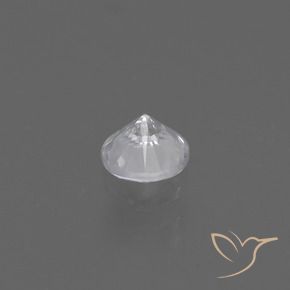 Zafiro Blanco natural de 0.41 ct, Redondo, VS