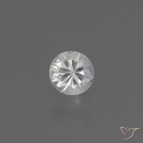 0.39ct Natural Blanco Zafiro, Redondo, VS