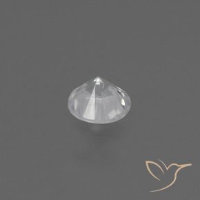 Zafiro Blanco natural de 0.39 ct, Redondo, VS