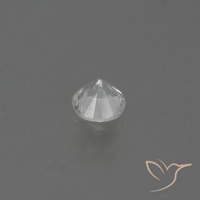 Zafiro Blanco natural de 0.42 ct, Redondo, VS