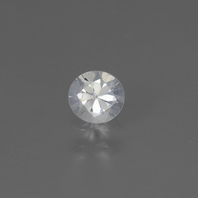 Zafiro Blanco natural de 0.40 ct, Corte Redondo, VS