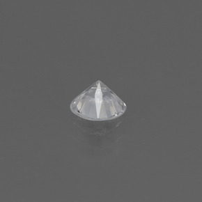 Zafiro Blanco natural de 0.40 ct, Corte Redondo, VS