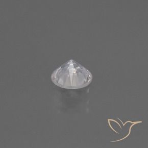 Zafiro Blanco natural de 0.42 ct, Redondo, VS