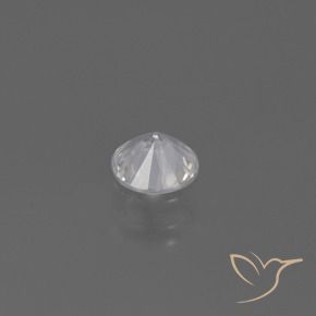 Zafiro Blanco natural de 0.38 ct, Redondo, VS