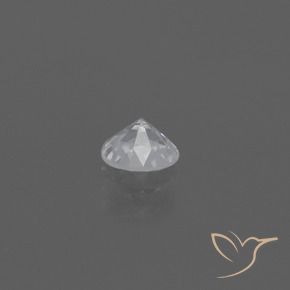 Zafiro Blanco natural de 0.44 ct, Redondo, VS