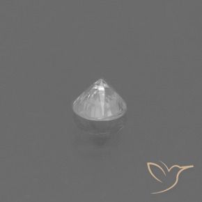 Zafiro Blanco natural de 0.43 ct, Redondo, VS