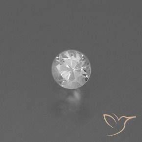 Zafiro Blanco natural de 0.33 ct, Redondo, VS