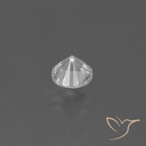 Zafiro Blanco natural de 0.43 ct, Redondo, VS