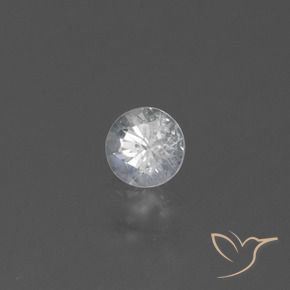 Zafiro Blanco natural de 0.46 ct, Redondo, VS