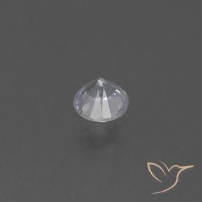 Zafiro Blanco natural de 0.46 ct, Redondo, VS