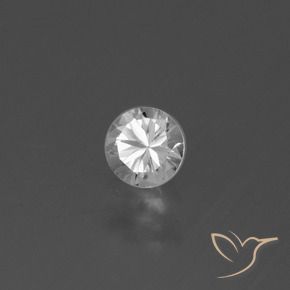 Zafiro Blanco natural de 0.43 ct, Redondo, VS