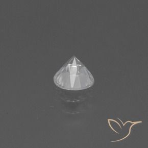 Zafiro Blanco natural de 0.45 ct, Redondo, VS