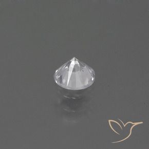 Zafiro Blanco natural de 0.42 ct, Redondo, VS