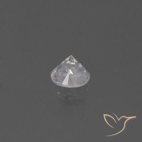 Zafiro Blanco natural de 0.47 ct, Redondo, VS