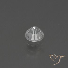 Zafiro Blanco natural de 0.48 ct, Redondo, VS